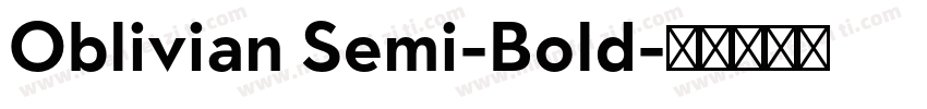 Oblivian Semi-Bold字体转换